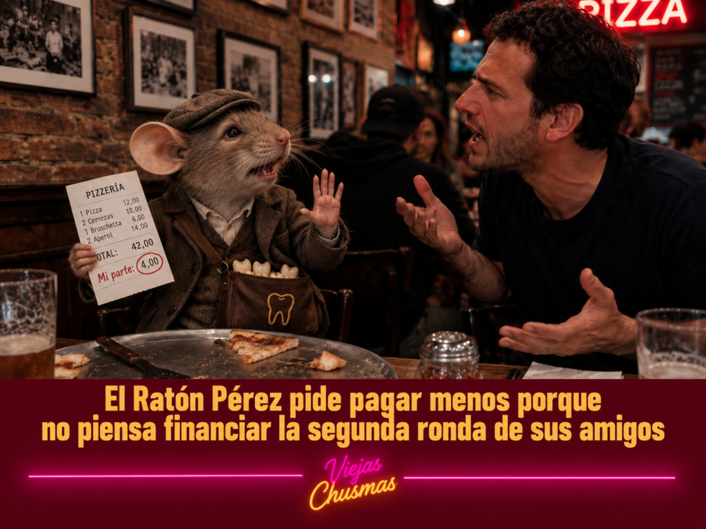 Ratón Pérez negociando cuánto pagar por un diente