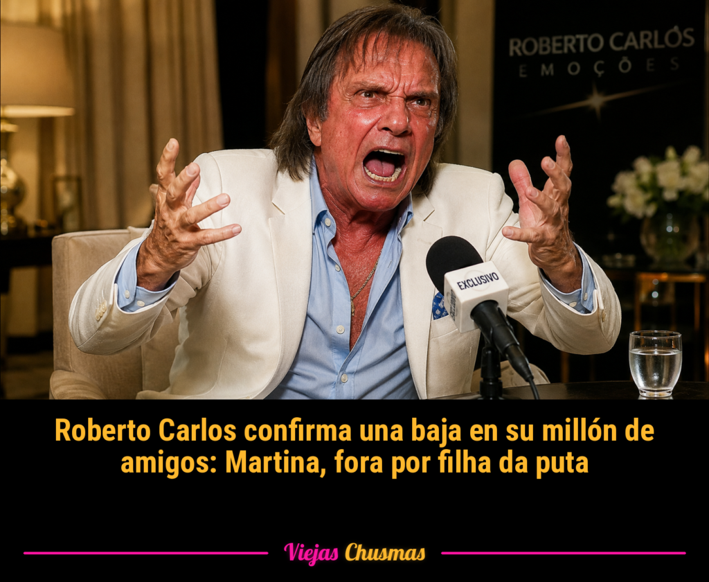 Roberto Carlos revisando la lista de su millón de amigos