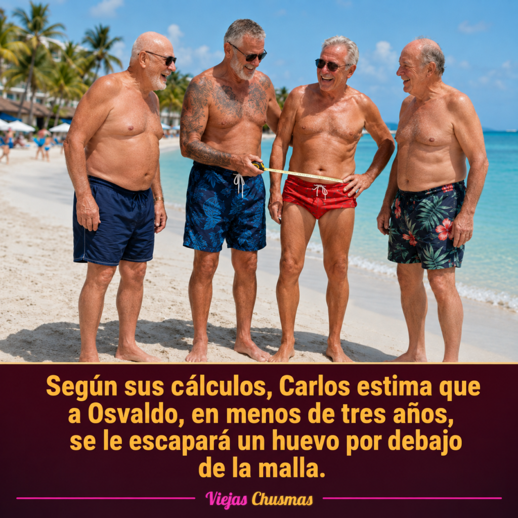 Hombre mayor usando una malla en la playa