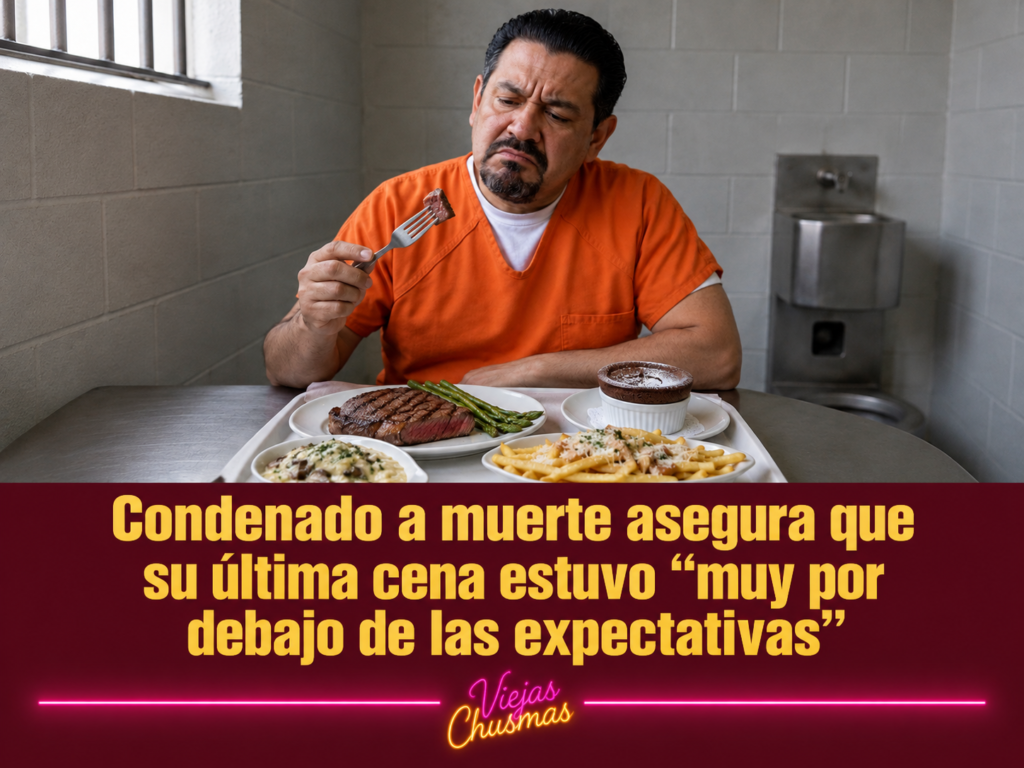 Condenado a muerte frente a su última cena en prisión