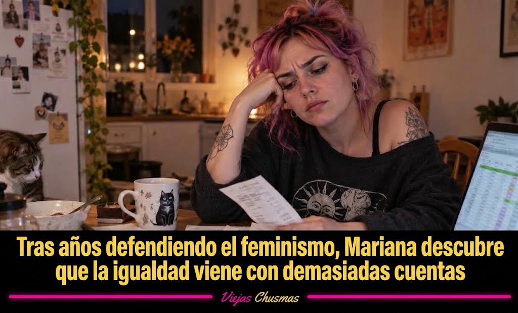 Mujer revisando cuentas y gastos de pareja