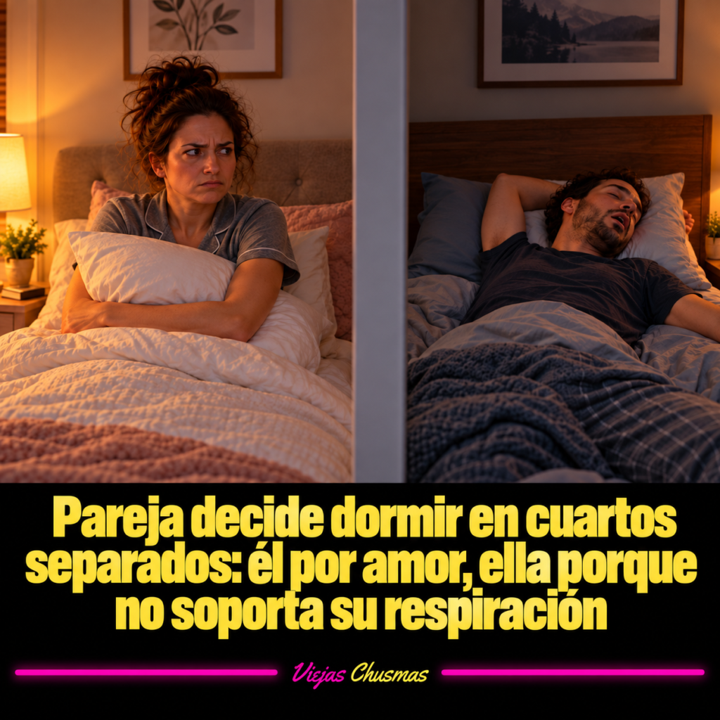 Pareja durmiendo en cuartos separados por problemas de convivencia