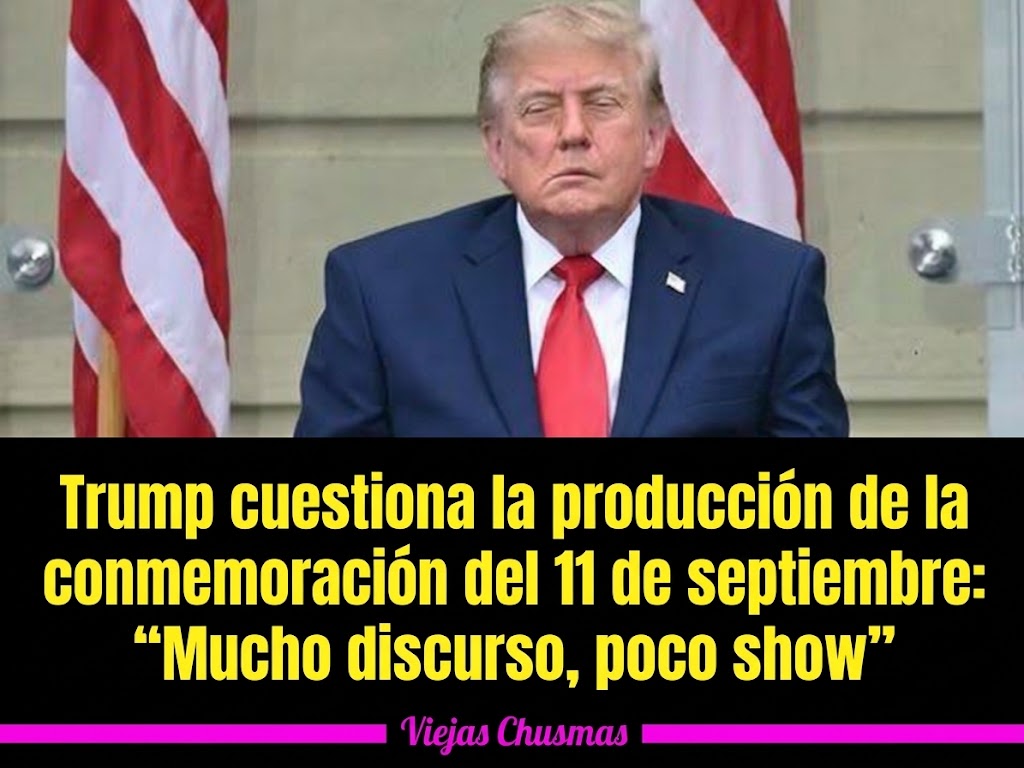 Donald Trump durante una conmemoración del 11 de septiembre
