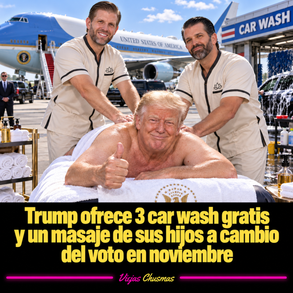 Donald Trump ofreciendo beneficios a cambio de votos en noviembre